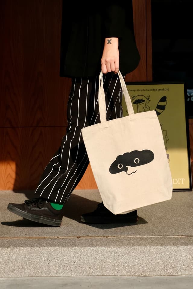Custom printed canvas tote