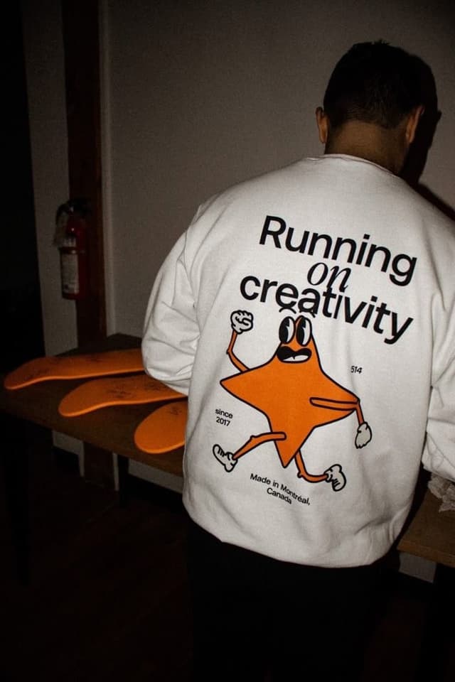 Custom screen-printed sweatshirt