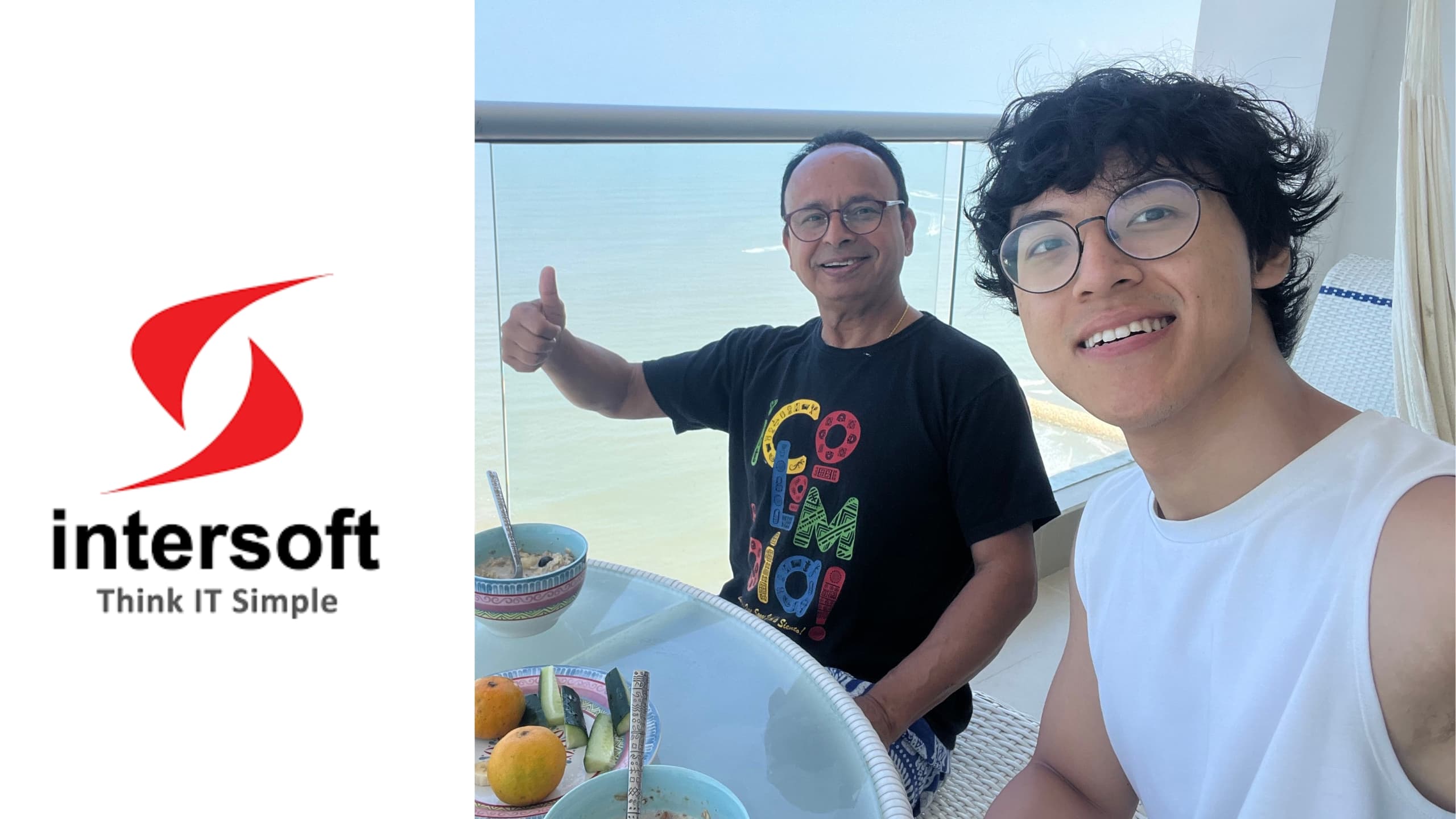 TJ Ho with an Intersoft client